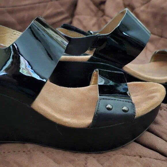 Clarks Shoes Clarks Artisan Caslynn Dez Black Patent Leather